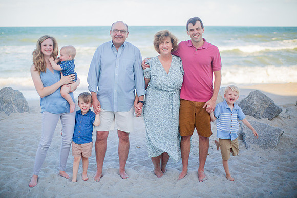 Family Beach Portrait Photography on Pleasure Island, NC:  Carolina Beach, Kure Beach, Fort Fisher