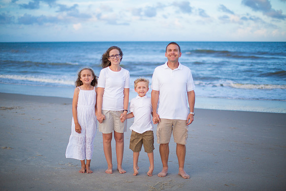 Family Beach Portrait Photography on Pleasure Island, NC:  Carolina Beach, Kure Beach, Fort Fisher