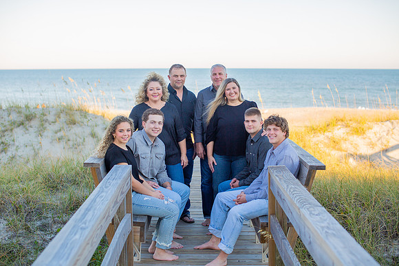 Family Beach Portrait Photography on Pleasure Island, NC:  Carolina Beach, Kure Beach, Fort Fisher