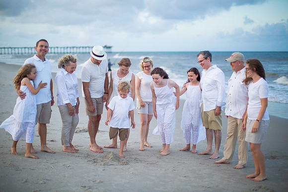 Family Beach Portrait Photography on Pleasure Island, NC:  Carolina Beach, Kure Beach, Fort Fisher