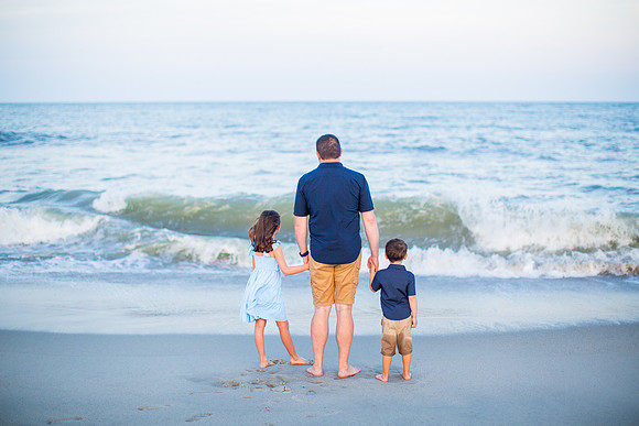 Family Beach Portrait Photography on Pleasure Island, NC:  Carolina Beach, Kure Beach, Fort Fisher