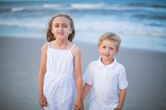 Family Beach Portrait Photography on Pleasure Island, NC:  Carolina Beach, Kure Beach, Fort Fisher