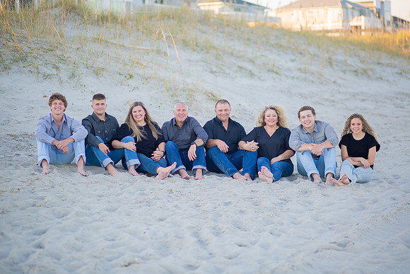 Family Beach Portrait Photography on Pleasure Island, NC:  Carolina Beach, Kure Beach, Fort Fisher