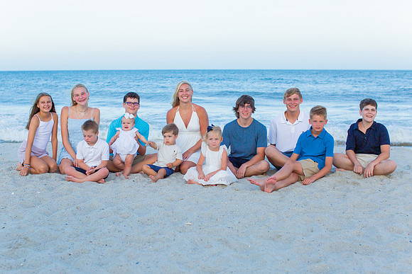 Family Beach Portrait Photography on Pleasure Island, NC:  Carolina Beach, Kure Beach, Fort Fisher