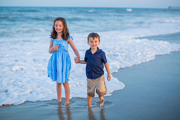 Family Beach Portrait Photography on Pleasure Island, NC:  Carolina Beach, Kure Beach, Fort Fisher