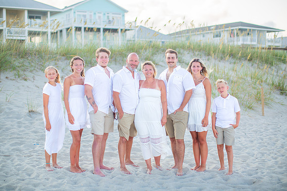 Family Beach Portrait Photography on Pleasure Island, NC:  Carolina Beach, Kure Beach, Fort Fisher