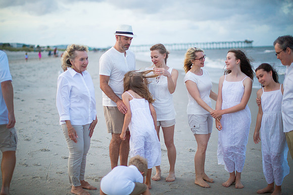 Family Beach Portrait Photography on Pleasure Island, NC:  Carolina Beach, Kure Beach, Fort Fisher