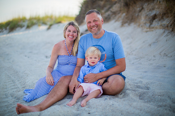 Family Beach Portrait Photography on Pleasure Island, NC:  Carolina Beach, Kure Beach, Fort Fisher