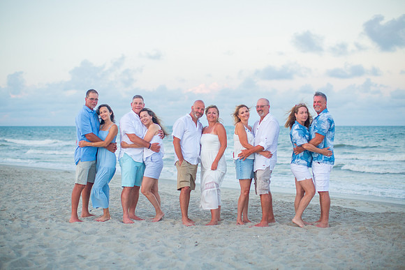 Family Beach Portrait Photography on Pleasure Island, NC:  Carolina Beach, Kure Beach, Fort Fisher