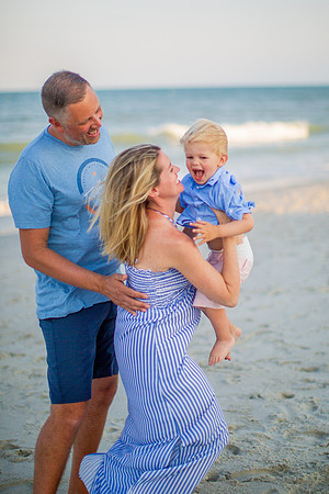 Family Beach Portrait Photography on Pleasure Island, NC:  Carolina Beach, Kure Beach, Fort Fisher