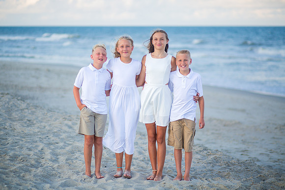 Family Beach Portrait Photography on Pleasure Island, NC:  Carolina Beach, Kure Beach, Fort Fisher