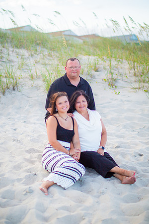 Family Beach Portrait Photography on Pleasure Island, NC:  Carolina Beach, Kure Beach, Fort Fisher