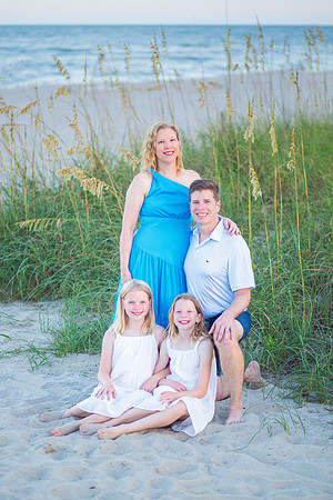 Family Beach Portrait Photography on Pleasure Island, NC:  Carolina Beach, Kure Beach, Fort Fisher