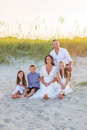 Family Beach Portrait Photography on Pleasure Island, NC:  Carolina Beach, Kure Beach, Fort Fisher