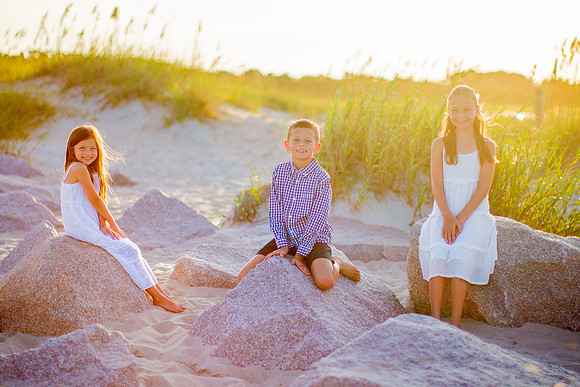 Family Beach Portrait Photography on Pleasure Island, NC:  Carolina Beach, Kure Beach, Fort Fisher