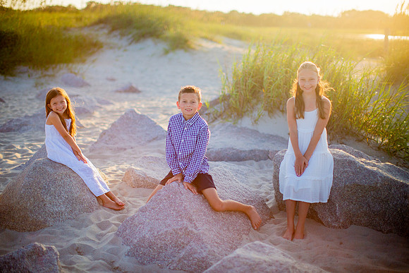 Family Beach Portrait Photography on Pleasure Island, NC:  Carolina Beach, Kure Beach, Fort Fisher