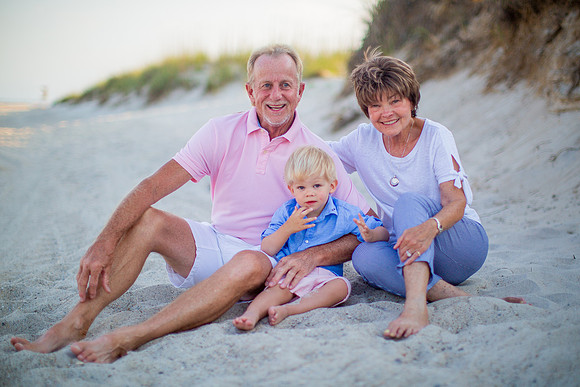 Family Beach Portrait Photography on Pleasure Island, NC:  Carolina Beach, Kure Beach, Fort Fisher