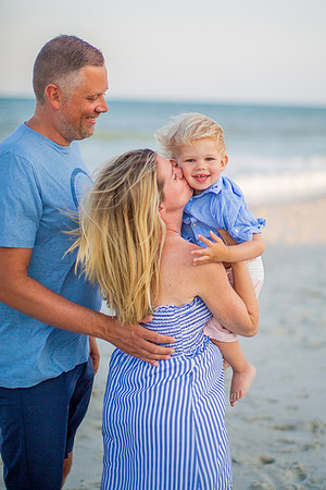 Family Beach Portrait Photography on Pleasure Island, NC:  Carolina Beach, Kure Beach, Fort Fisher