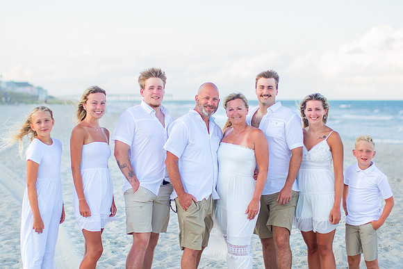Family Beach Portrait Photography on Pleasure Island, NC:  Carolina Beach, Kure Beach, Fort Fisher