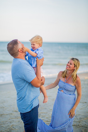 Family Beach Portrait Photography on Pleasure Island, NC:  Carolina Beach, Kure Beach, Fort Fisher