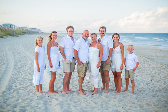 Family Beach Portrait Photography on Pleasure Island, NC:  Carolina Beach, Kure Beach, Fort Fisher