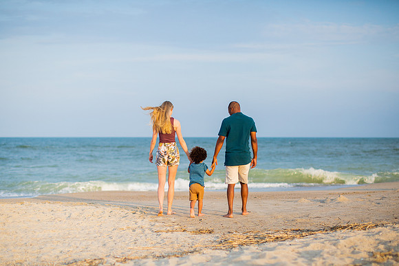 Family Beach Portrait Photography on Pleasure Island, NC:  Carolina Beach, Kure Beach, Fort Fisher