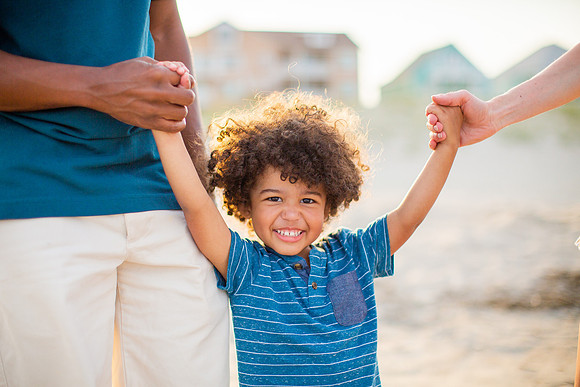 Family Beach Portrait Photography on Pleasure Island, NC:  Carolina Beach, Kure Beach, Fort Fisher