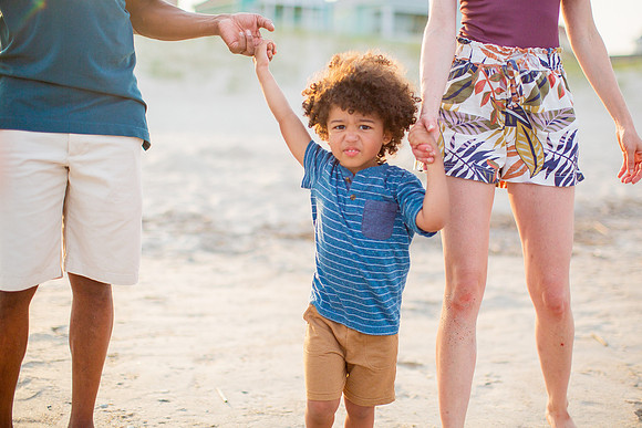 Family Beach Portrait Photography on Pleasure Island, NC:  Carolina Beach, Kure Beach, Fort Fisher
