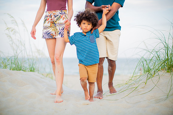 Family Beach Portrait Photography on Pleasure Island, NC:  Carolina Beach, Kure Beach, Fort Fisher
