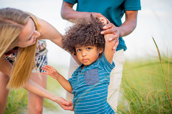Family Beach Portrait Photography on Pleasure Island, NC:  Carolina Beach, Kure Beach, Fort Fisher