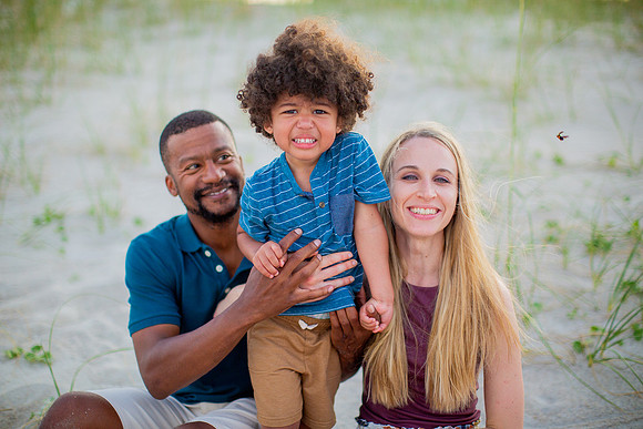 Family Beach Portrait Photography on Pleasure Island, NC:  Carolina Beach, Kure Beach, Fort Fisher