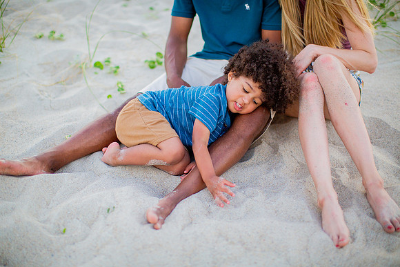 Family Beach Portrait Photography on Pleasure Island, NC:  Carolina Beach, Kure Beach, Fort Fisher