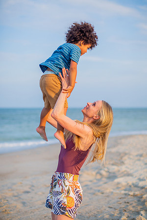 Family Beach Portrait Photography on Pleasure Island, NC:  Carolina Beach, Kure Beach, Fort Fisher