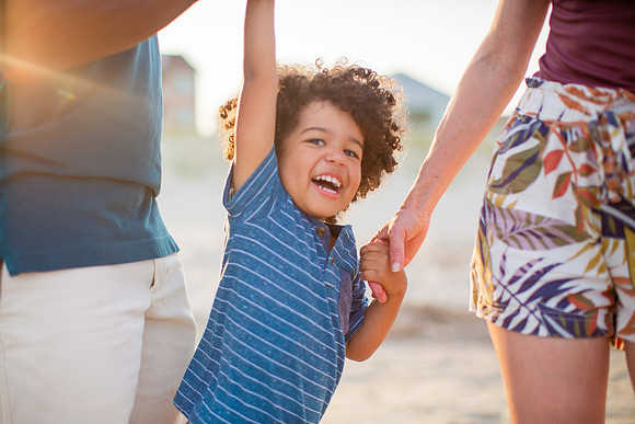Family Beach Portrait Photography on Pleasure Island, NC:  Carolina Beach, Kure Beach, Fort Fisher