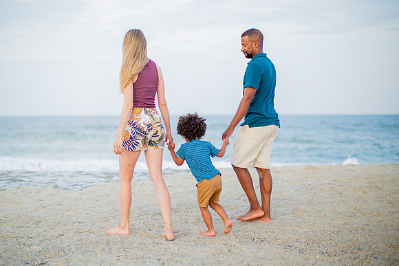 Family Beach Portrait Photography on Pleasure Island, NC:  Carolina Beach, Kure Beach, Fort Fisher
