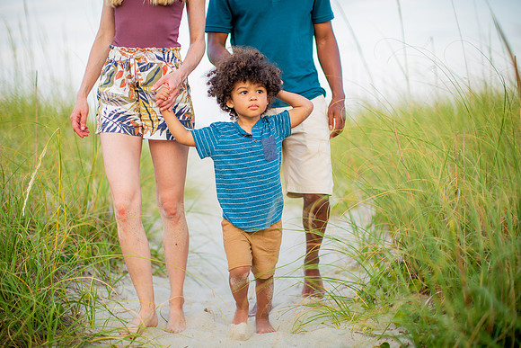 Family Beach Portrait Photography on Pleasure Island, NC:  Carolina Beach, Kure Beach, Fort Fisher