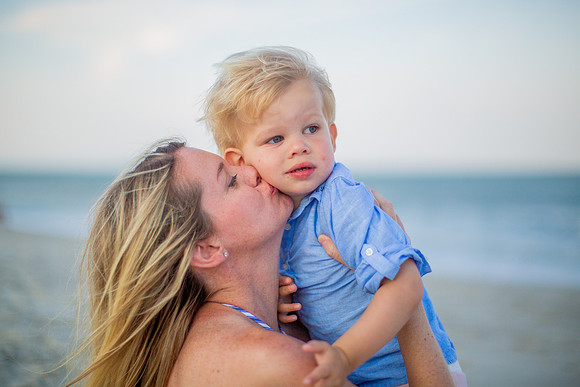 Family Beach Portrait Photography on Pleasure Island, NC:  Carolina Beach, Kure Beach, Fort Fisher