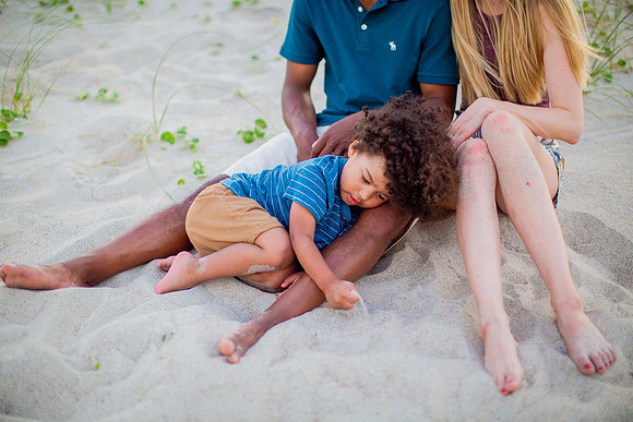 Family Beach Portrait Photography on Pleasure Island, NC:  Carolina Beach, Kure Beach, Fort Fisher