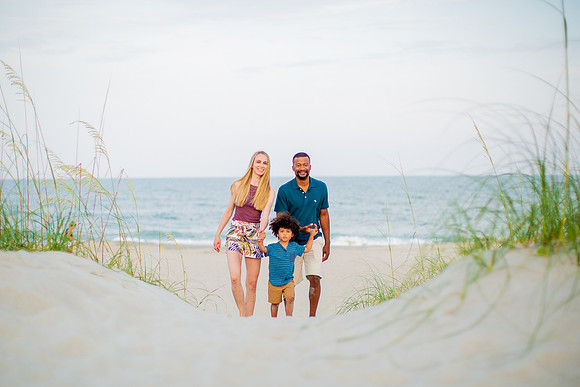 Family Beach Portrait Photography on Pleasure Island, NC:  Carolina Beach, Kure Beach, Fort Fisher