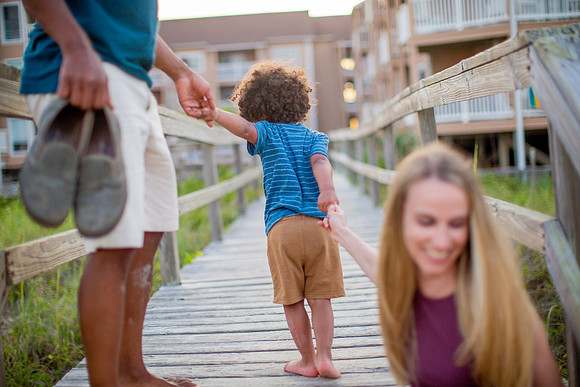 Family Beach Portrait Photography on Pleasure Island, NC:  Carolina Beach, Kure Beach, Fort Fisher