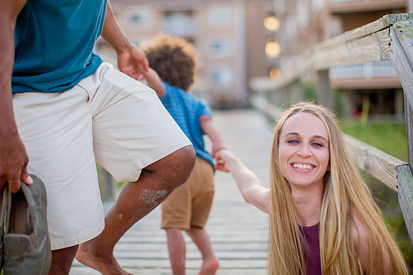 Family Beach Portrait Photography on Pleasure Island, NC:  Carolina Beach, Kure Beach, Fort Fisher