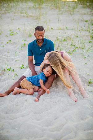Family Beach Portrait Photography on Pleasure Island, NC:  Carolina Beach, Kure Beach, Fort Fisher