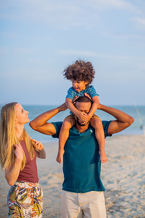 Family Beach Portrait Photography on Pleasure Island, NC:  Carolina Beach, Kure Beach, Fort Fisher