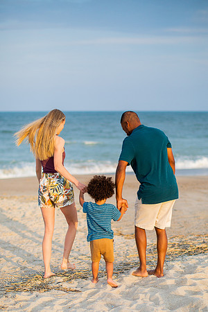 Family Beach Portrait Photography on Pleasure Island, NC:  Carolina Beach, Kure Beach, Fort Fisher