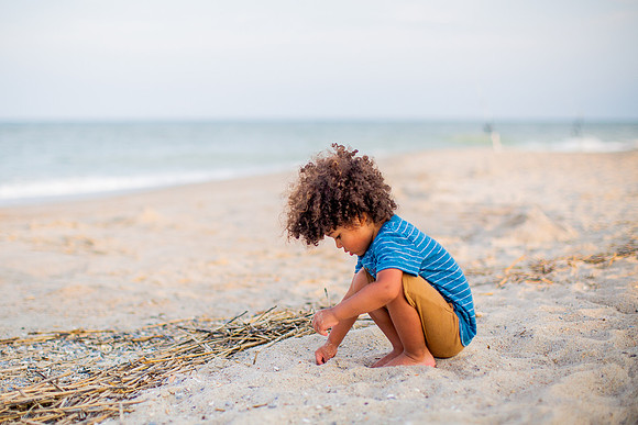 Family Beach Portrait Photography on Pleasure Island, NC:  Carolina Beach, Kure Beach, Fort Fisher