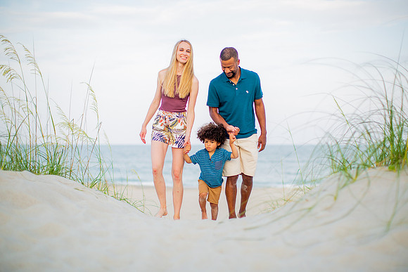 Family Beach Portrait Photography on Pleasure Island, NC:  Carolina Beach, Kure Beach, Fort Fisher
