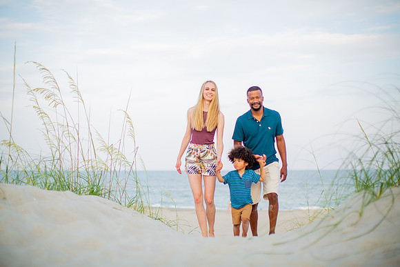 Family Beach Portrait Photography on Pleasure Island, NC:  Carolina Beach, Kure Beach, Fort Fisher