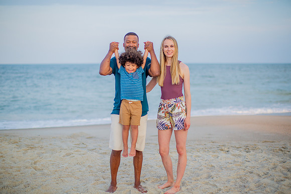 Family Beach Portrait Photography on Pleasure Island, NC:  Carolina Beach, Kure Beach, Fort Fisher