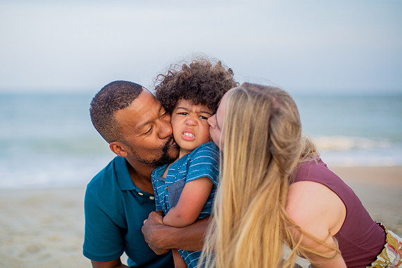 Family Beach Portrait Photography on Pleasure Island, NC:  Carolina Beach, Kure Beach, Fort Fisher