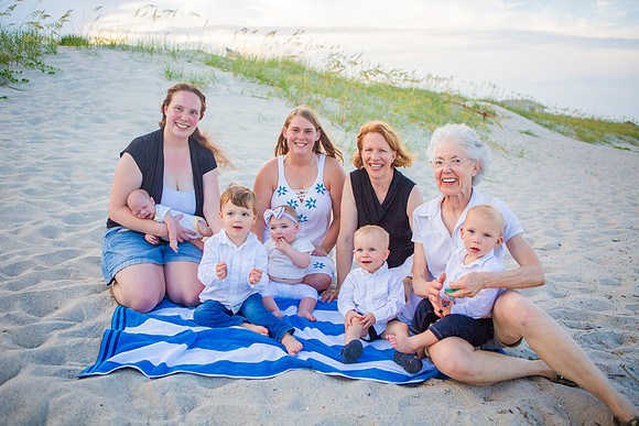 Family Beach Portrait Photography on Pleasure Island, NC:  Carolina Beach, Kure Beach, Fort Fisher